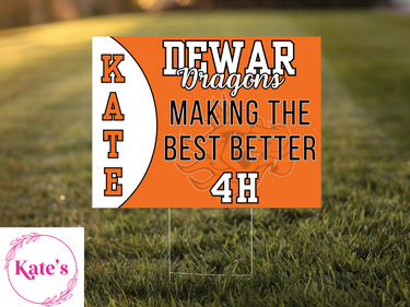 Dewar Dragons 4H Yard Sign